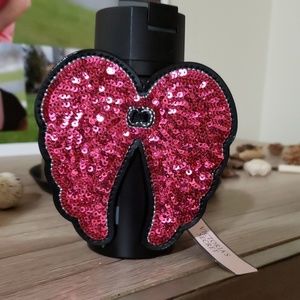 V.S Pink Sequin Angel Wing Perf/Lotion Charm.